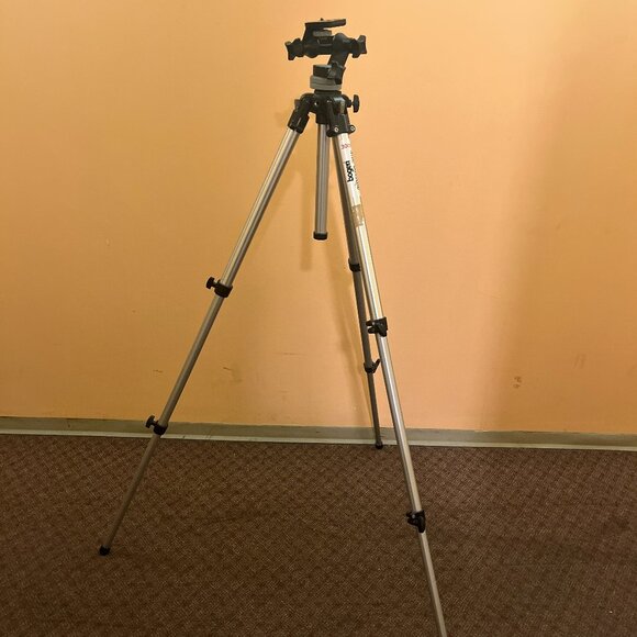 Manfrotto Bogen 3001 professional photo tripod 3025 head - Picture 2 of 5